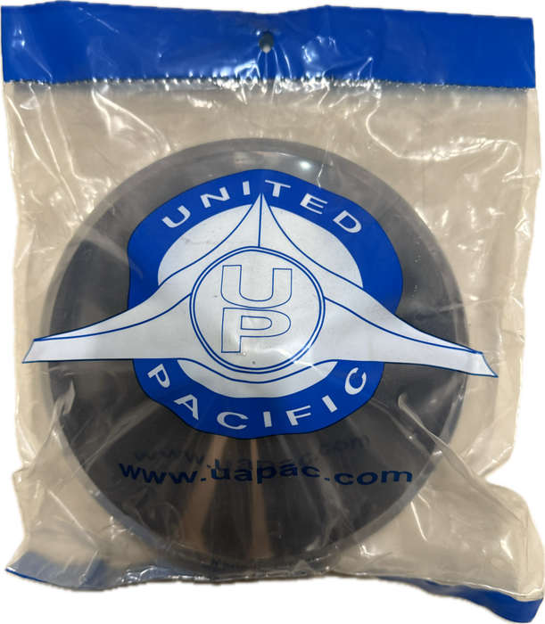 Chrome Rear Hub Cap - Pointed 8"