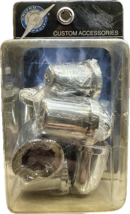 Chrome Plastic Skull Nut Cover - Push on 10 Pack