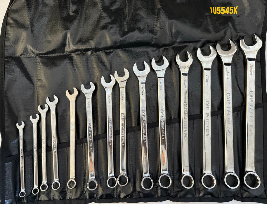 CAT 14 Piece Metric Combination Wrench Set 1U-5545
