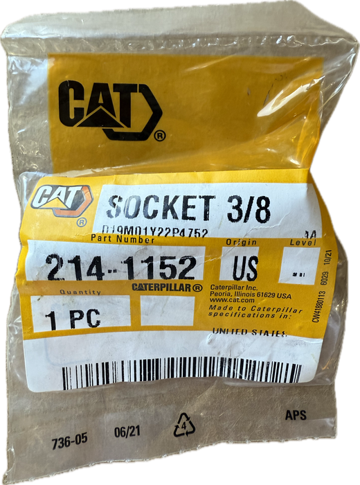 CAT Individual ⅜" Imperial Socket 6 Point 214-1152