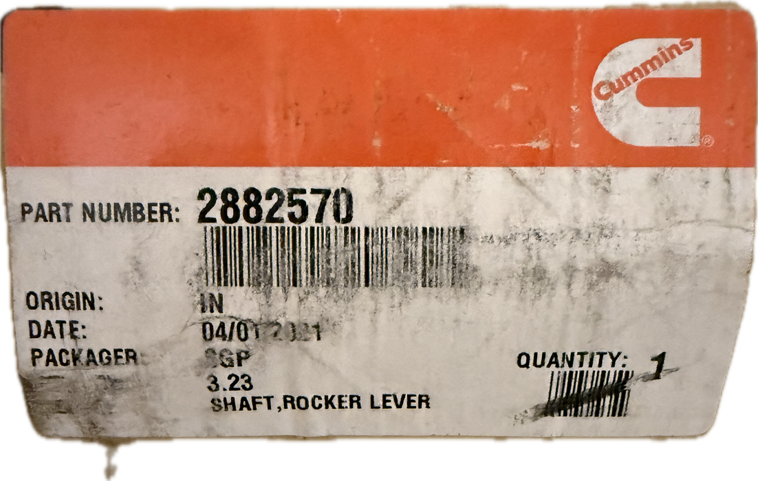 Cummins Rocker Lever Shaft 2882570