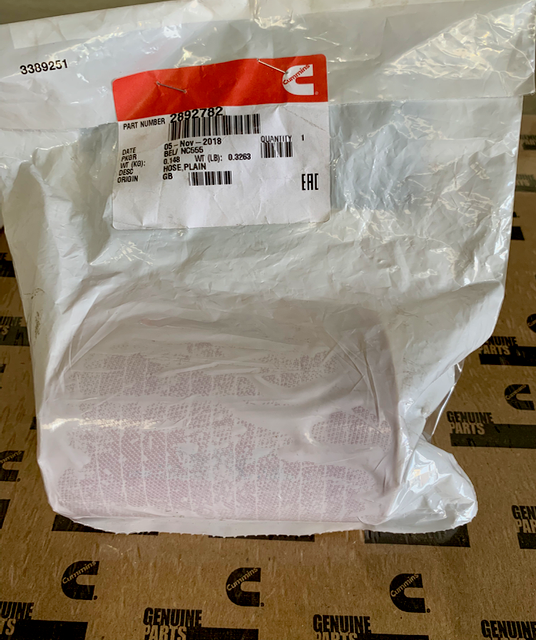 Cummins Hose ISX EGR Crossover 2892782