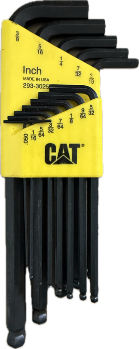 CAT Hexagonal Wrench Key Set with Ball-End 293-3025