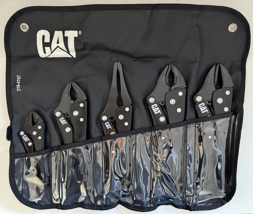 CAT 5 Piece Locking Pliers Set 316-0707