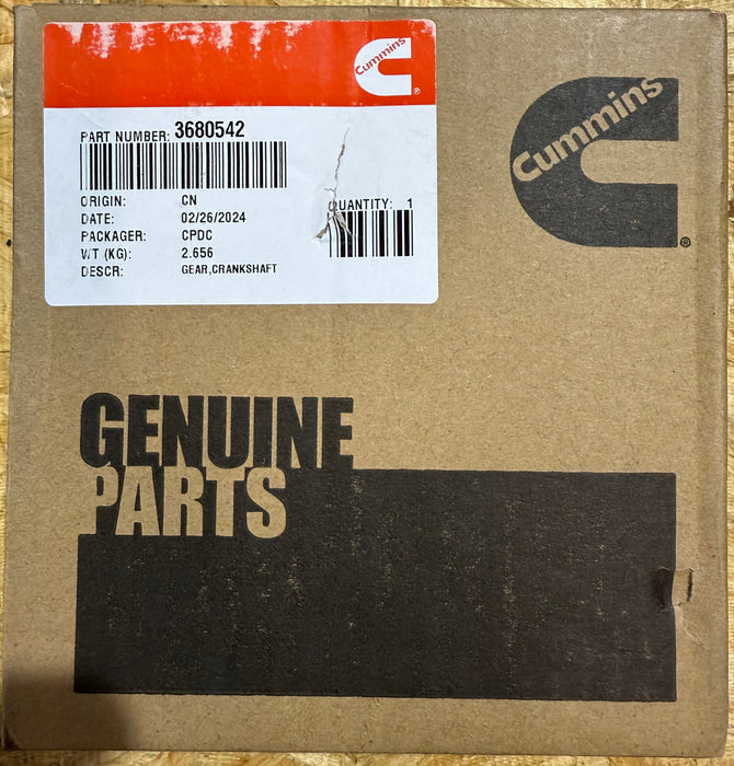 Cummins Crankshaft Gear ISX 3680542
