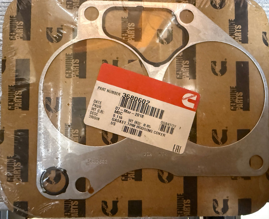 Cummins Gasket Thermostat Housing Cover 3680602