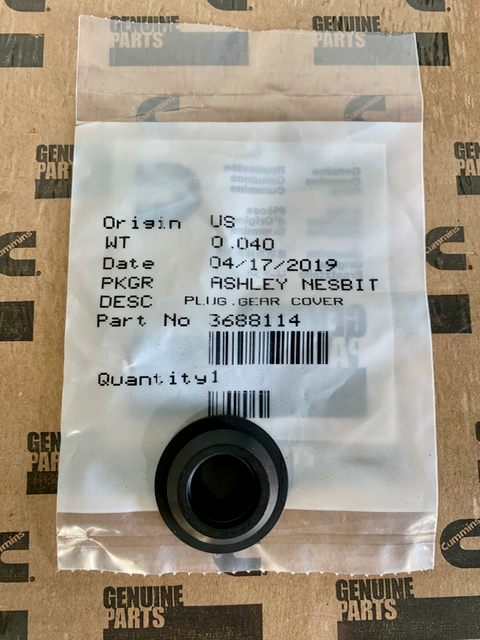 Cummins Plug Gear Cover 3688114
