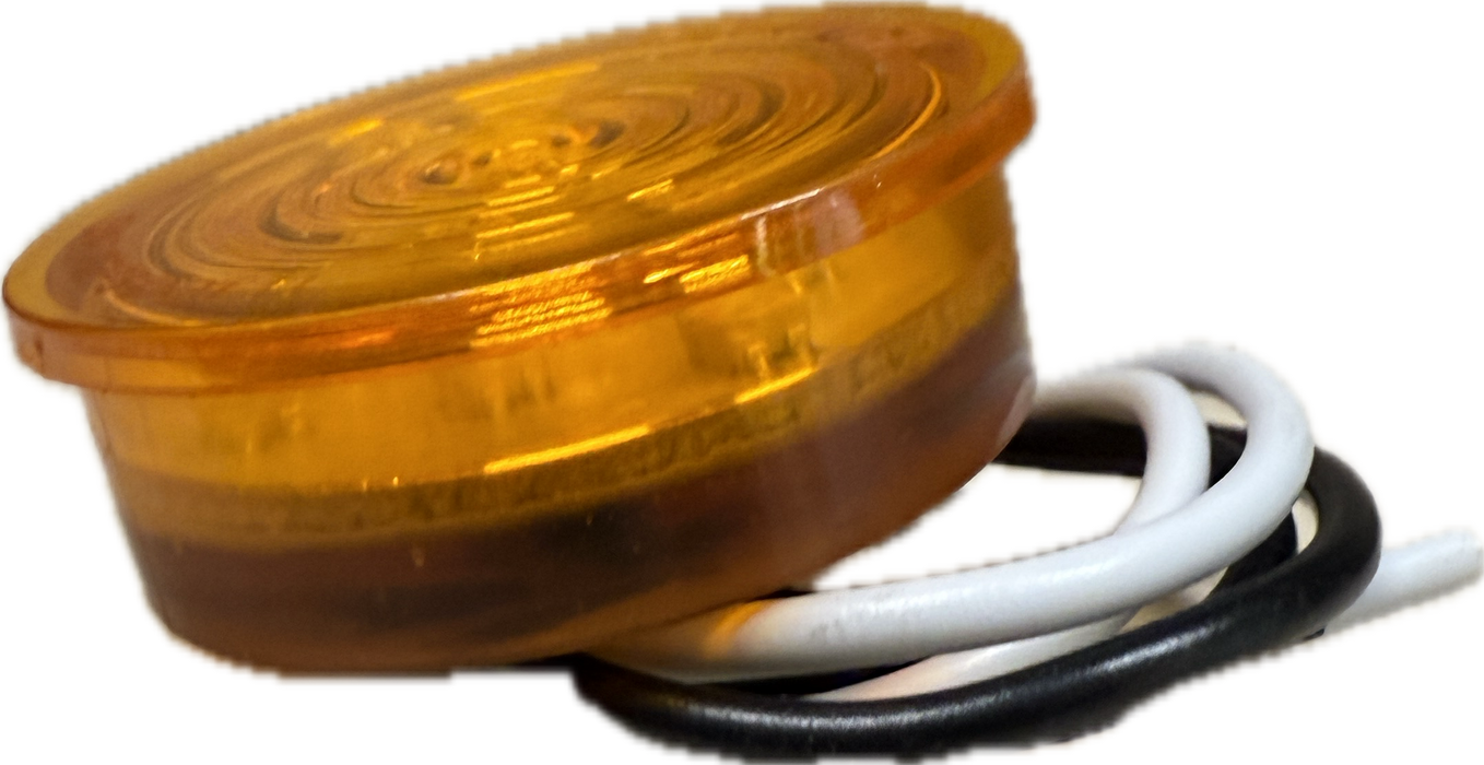 9 LED Mini Bullet Light Insert - Amber LED / Amber Lens