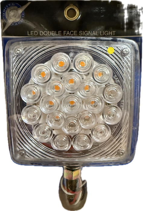 45 LED Double Face Turn Signal Light - Amber LED / Clear Lens