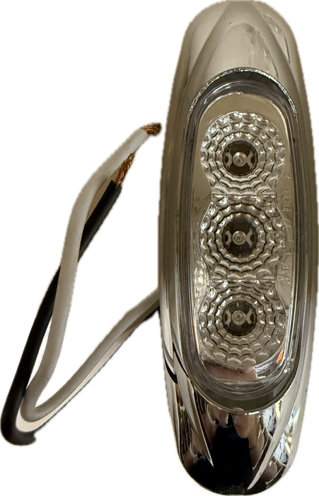 3 LED Reflector Clearance / Marker Light Amber LED / Clear Lens