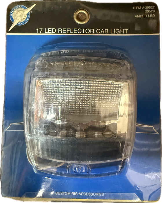 17 LED Reflector Square Cab Light - Amber LED / Clear Lens