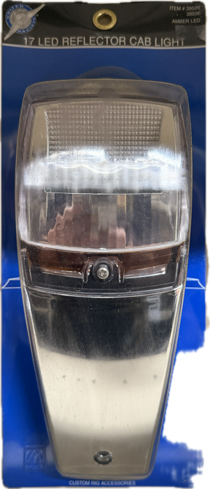 17 LED Reflector Cab Light Kit - Amber LED / Clear Lens