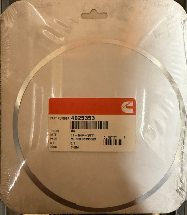 Cummins Shim Liner 4025353