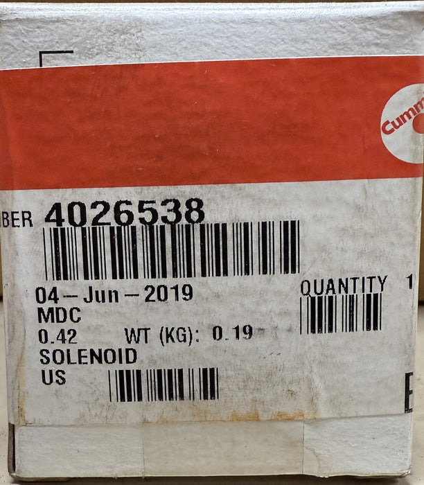 Cummins Solenoid 4026538