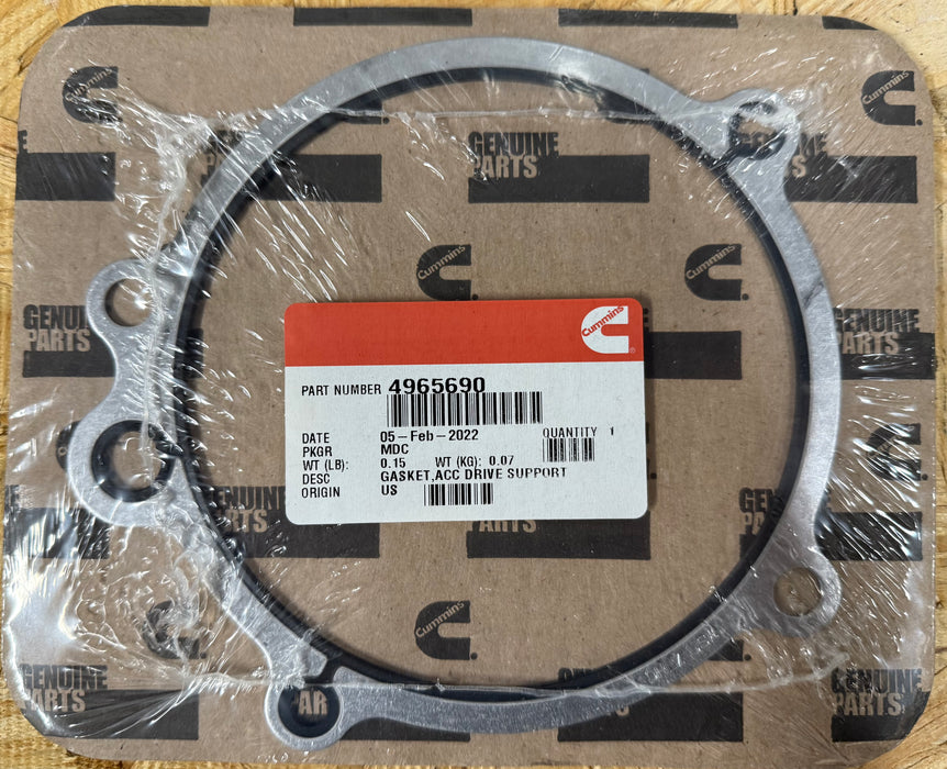 Cummins Gasket ACC Drive Support 4965690