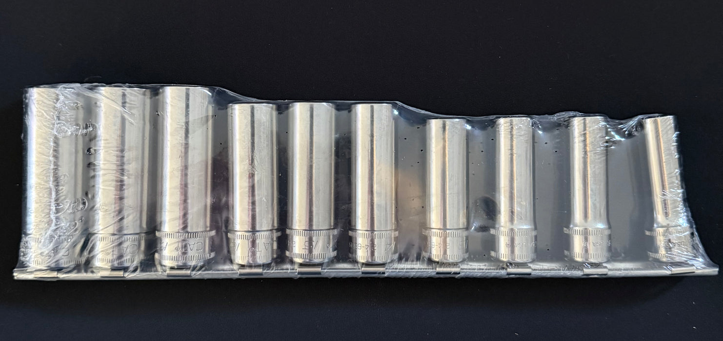 CAT 10 Piece Metric Socket Set ⅜" Drive 6 Point 553-1198
