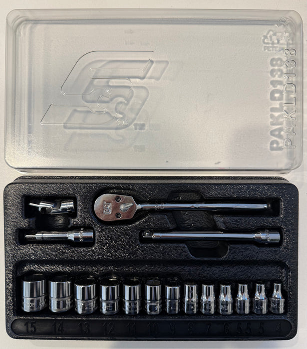 CAT 17 Piece Metric Ratchet Set 1/4" Drive 233-1642