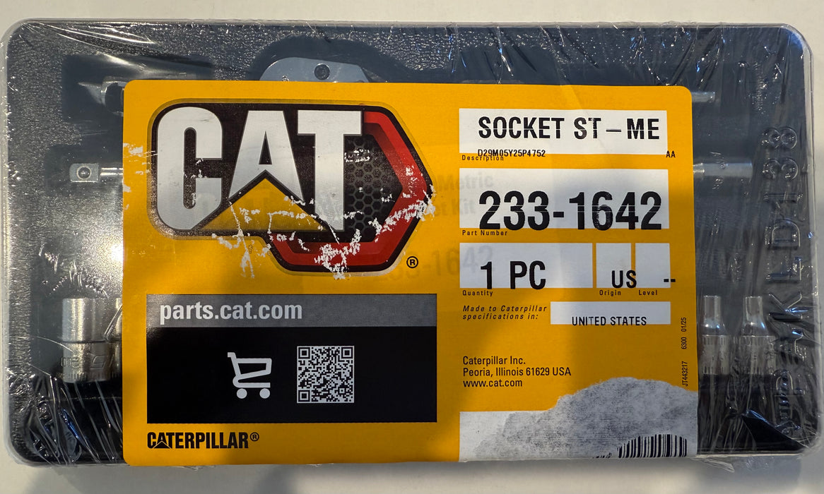 CAT 17 Piece Metric Ratchet Set 1/4" Drive 233-1642