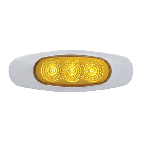 3 LED Reflector Clearance / Marker Light - Amber LED