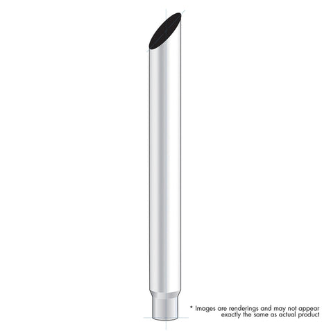 8" Mitred Reduce to 5" O.D. Bottom Exhaust - 60"L
