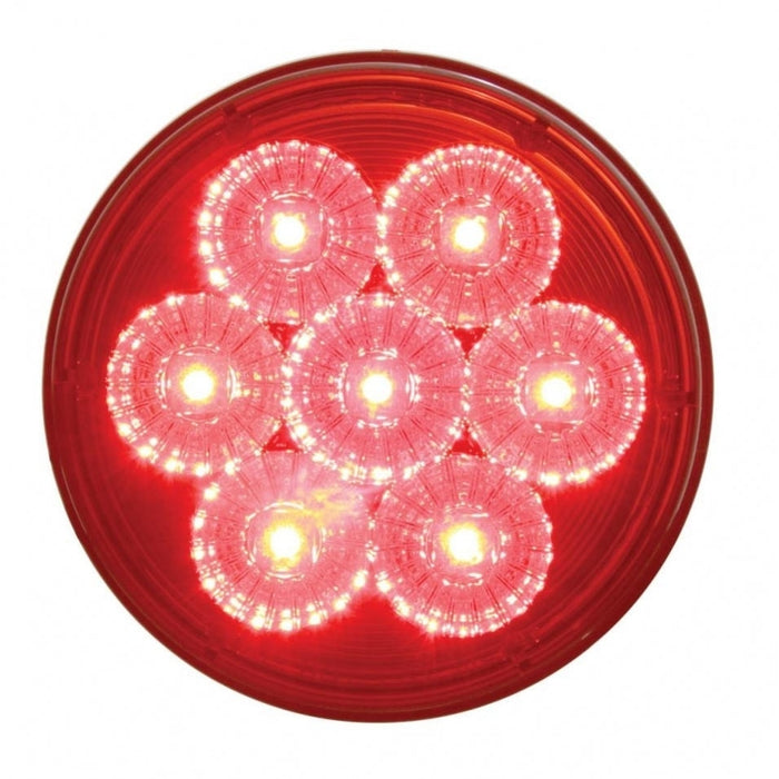 7 LED 4" Reflector Stop / Turn / Tail Light - Red