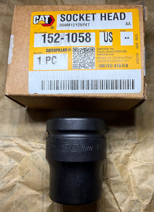 CAT Individual Metric Impact Socket 20mm ¾" Drive 12 Point 152-1058