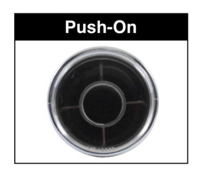 Chrome Plastic Nut Cover - Push On