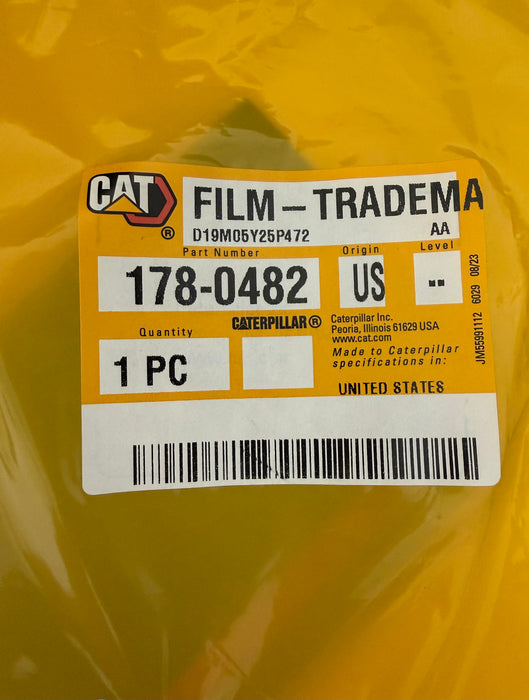 CAT C15 Identification Film - Long Strip 178-0482