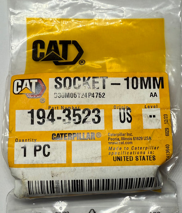 CAT Individual Metric Socket 1/4" Drive 6 Point Deep Length 194-3523