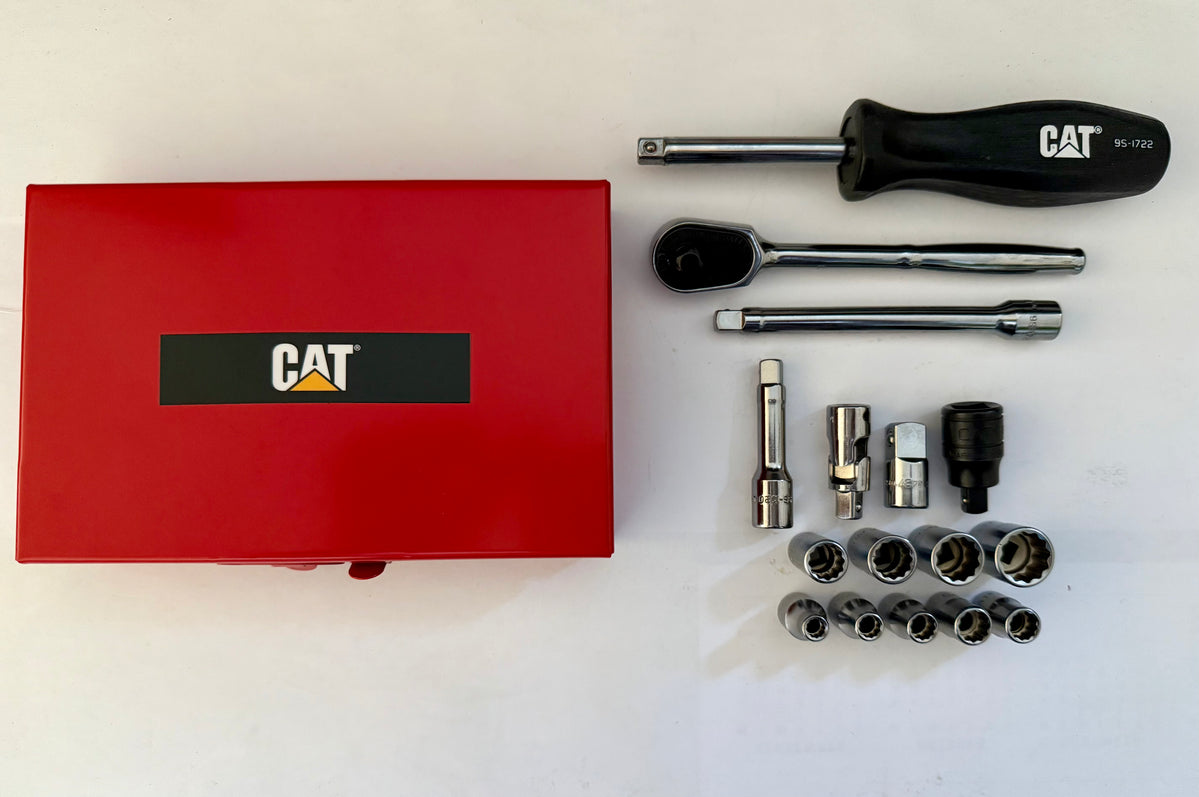 CAT 17 Piece Imperial Socket Set 1/4