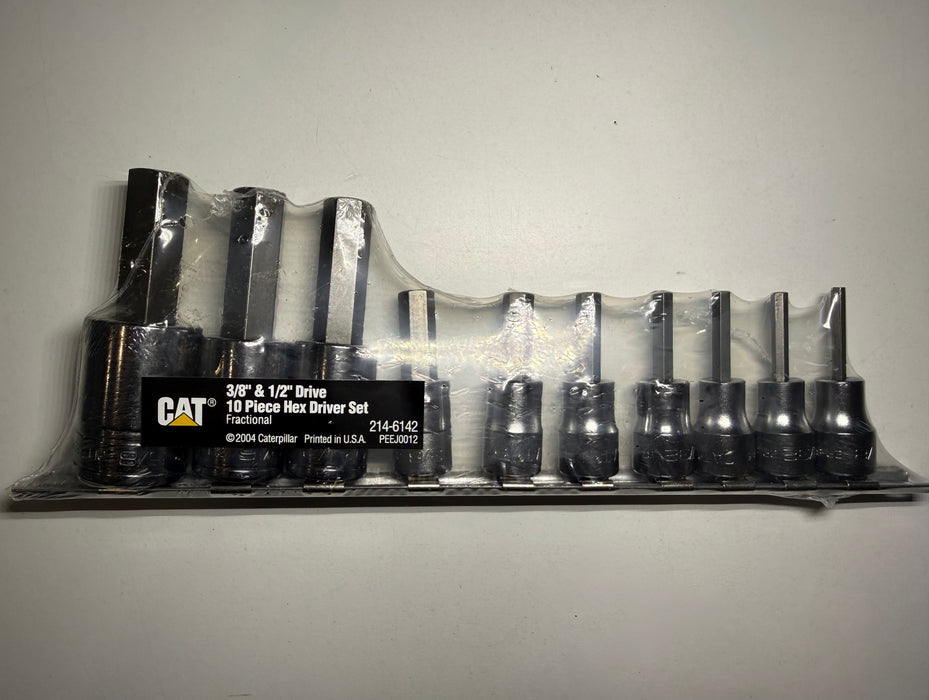 CAT 10 Piece Imperial Hex Driver Set 214-6142