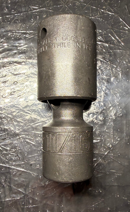 CAT Imperial Individual 11/16" Universal Impact Socket ½" Drive 6 Point 214-6524