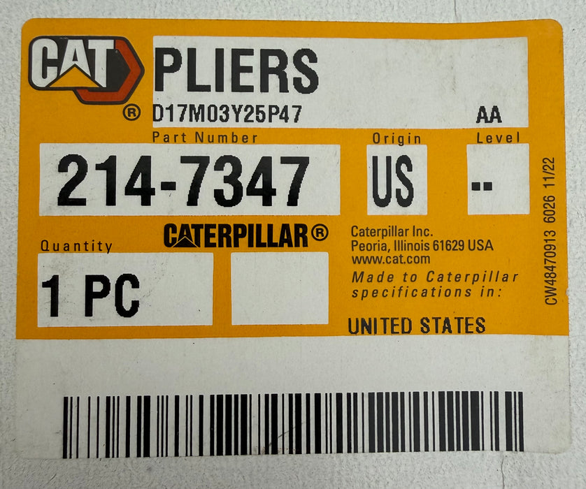 CAT Multiple Position Pliers 214-7347