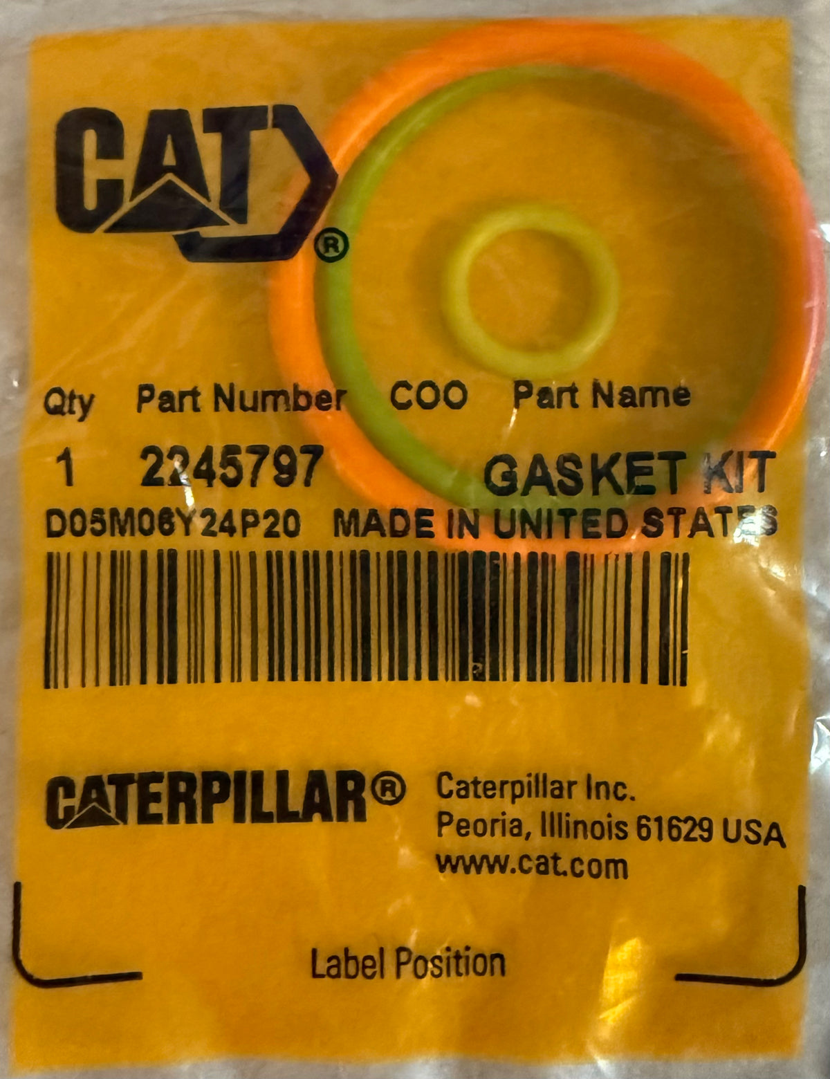 CAT Single Fuel Injector Install Gasket Kit 224-5797 — Western Diesel ...