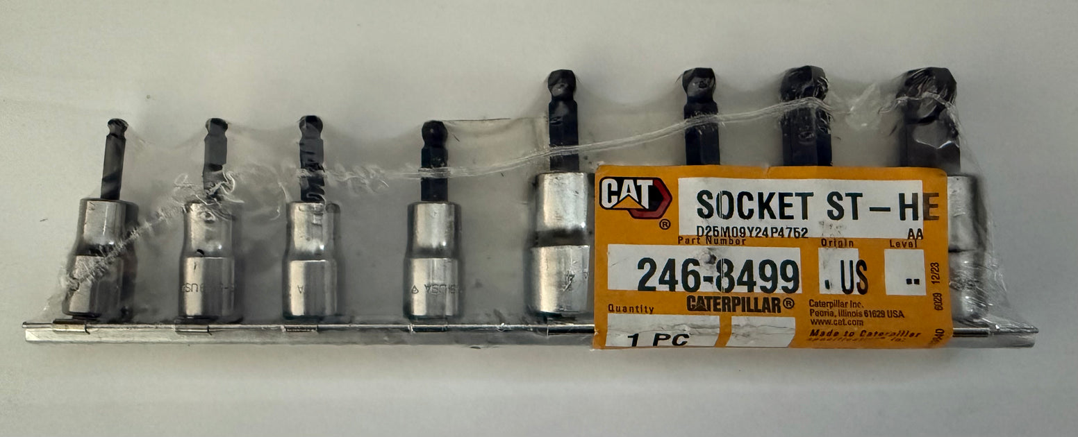 CAT 8 Piece Imperial Hexagonal Ball End Driver Socket Set 246-8499 ...