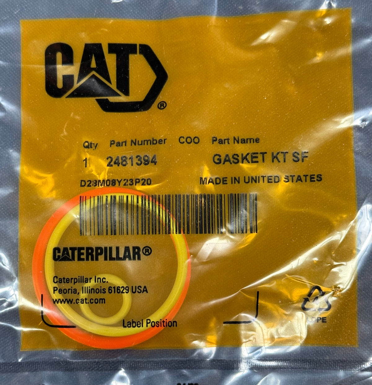 CAT Fuel Injector Install Gasket Kit 248-1394 — Western Diesel ...