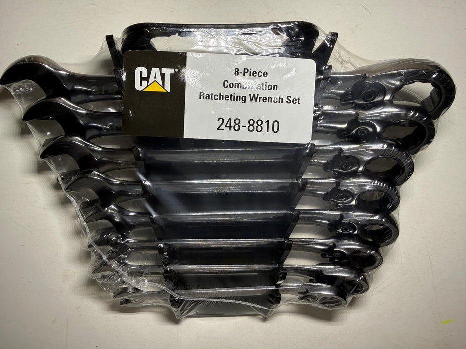 CAT 8 Piece Imperial Combination Ratchet Wrench Set 248-8810