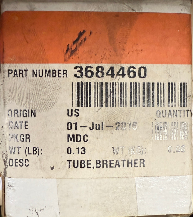 Cummins Breather Tube 3684460