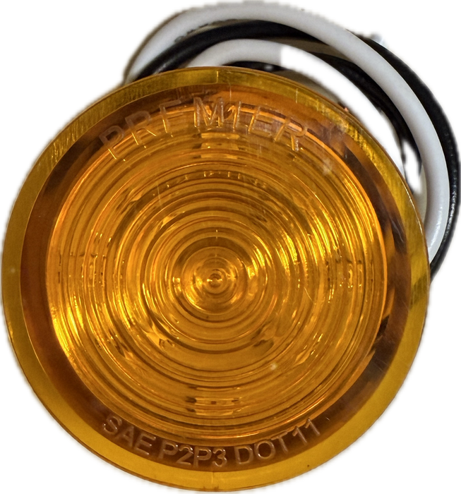 9 LED Mini Bullet Light Insert - Amber LED / Amber Lens