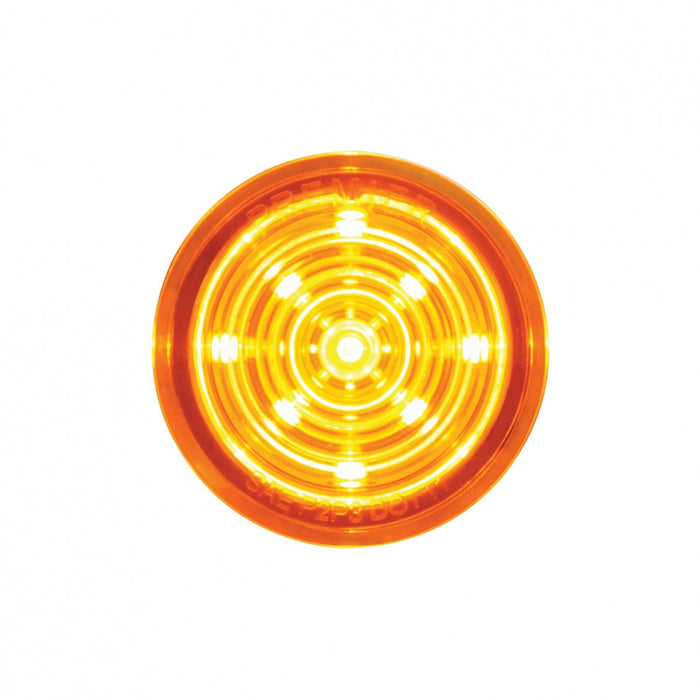 9 LED Mini Bullet Light Insert - Amber LED / Amber Lens