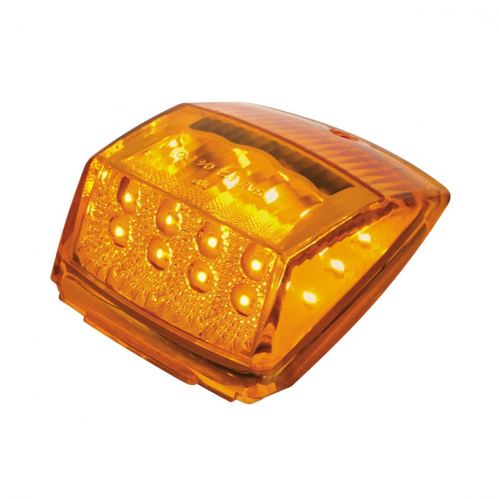 17 LED Reflector Square Cab Light - Amber LED / Amber Lens