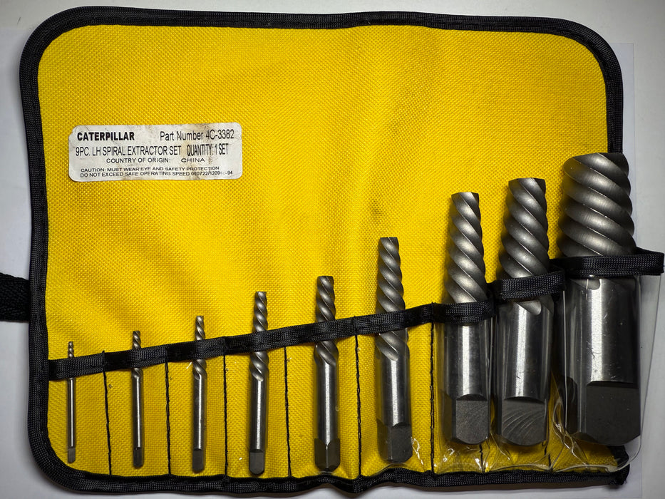 CAT Extractor Set Left Hand Spiral 4C-3382