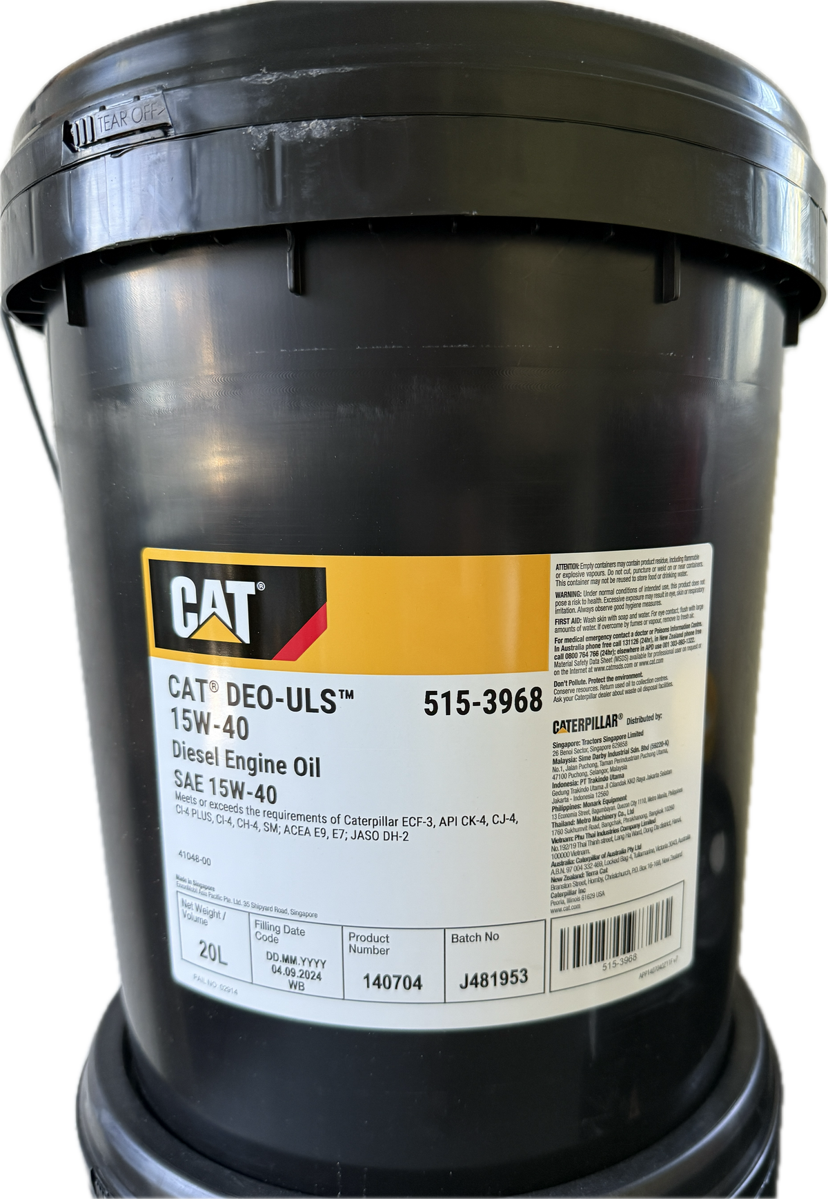CAT Deo - ULS 15W-40 20L 5153968 — Western Diesel & Performance CAT Deo - ULS 15W-40 20L 5153968 — Western Diesel & Performance