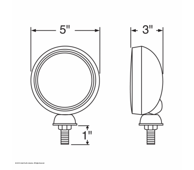 5" Chrome Work Light