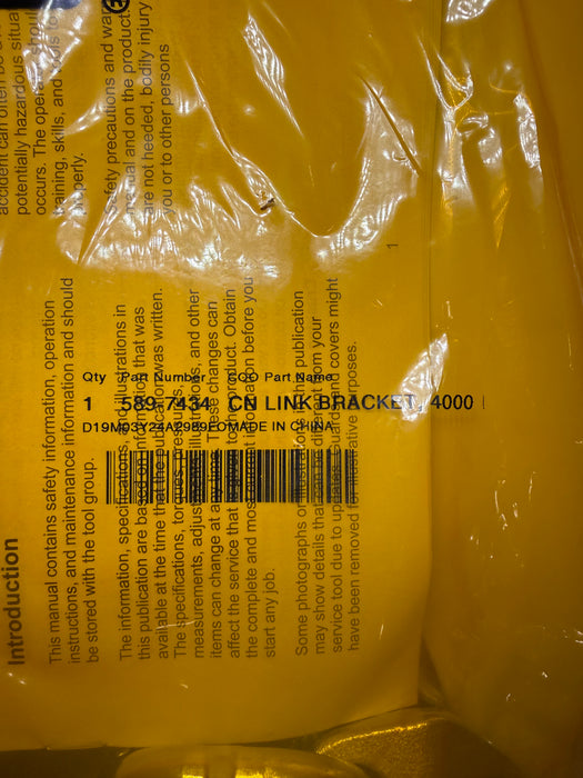CAT Lifting Link Bracket 589-7434