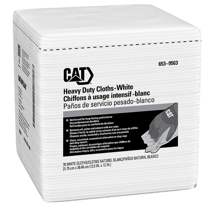 CAT Heavy Duty Cloths White 653-9563