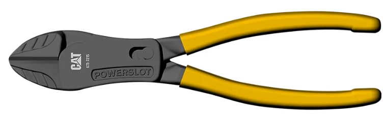 CAT High Leverage Heavy Duty Diagonal Side Cutter 180mm 673-7215