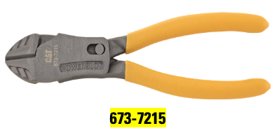 CAT High Leverage Heavy Duty Diagonal Side Cutter 180mm 673-7215