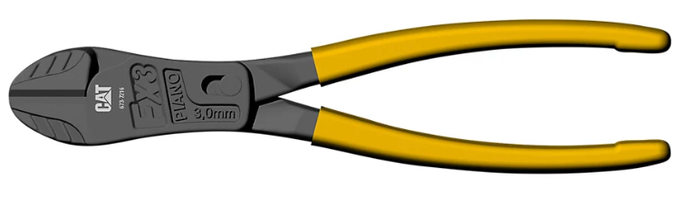 CAT High Leverage Heavy Duty Diagonal Side Cutter 200mm 673-7216