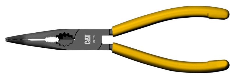 CAT Chain Nose Pliers 200mm Angled 45° Tip 673-7220